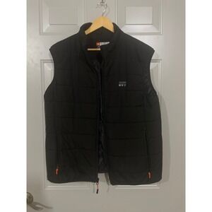 JS LifeStyle Heated Puffer Vest Mens L Black Excellent VEST ONLY